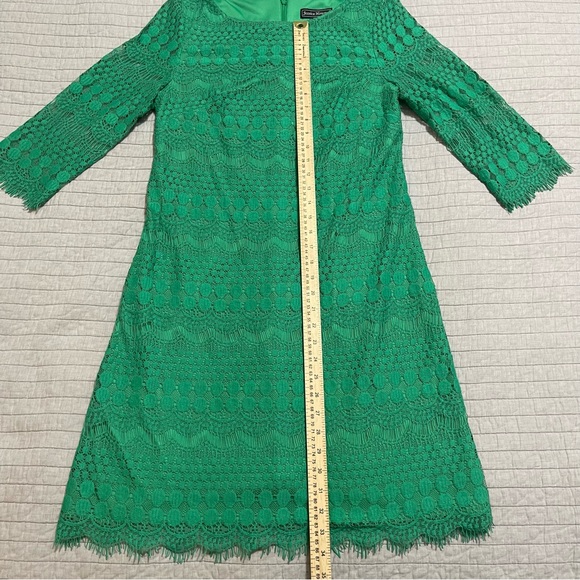 Jessica Howard Women's Lace Sheath Dress Green Size 8 - Picture 6 of 11